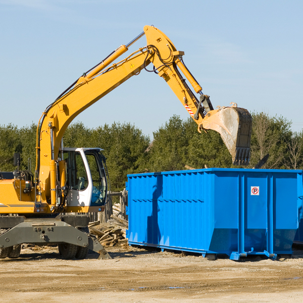 can i choose the location where the residential dumpster will be placed in Reydon OK